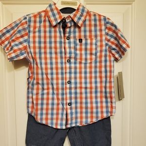 NWT Calvin Klein Boys Short Set